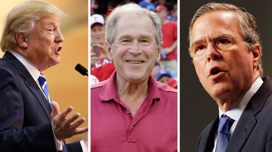 Trump, Jeb spar over George W. Bush