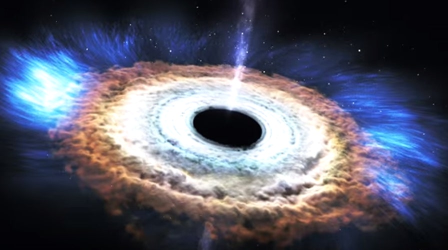 NASA animation shows massive black hole shredding star