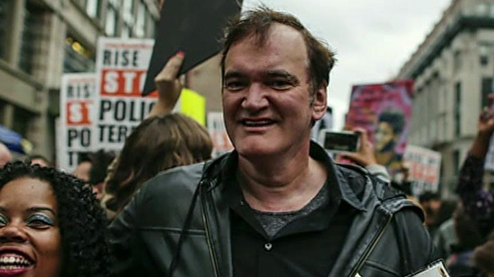 Quentin Tarantino receiving celebrity support