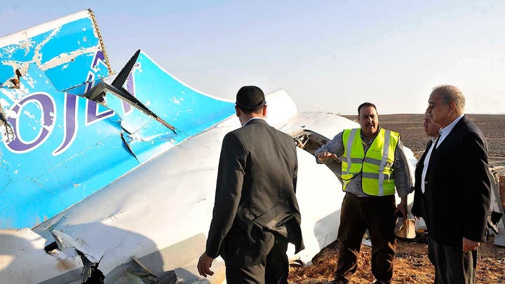 External impact likely caused Russian jet to crash in Egypt