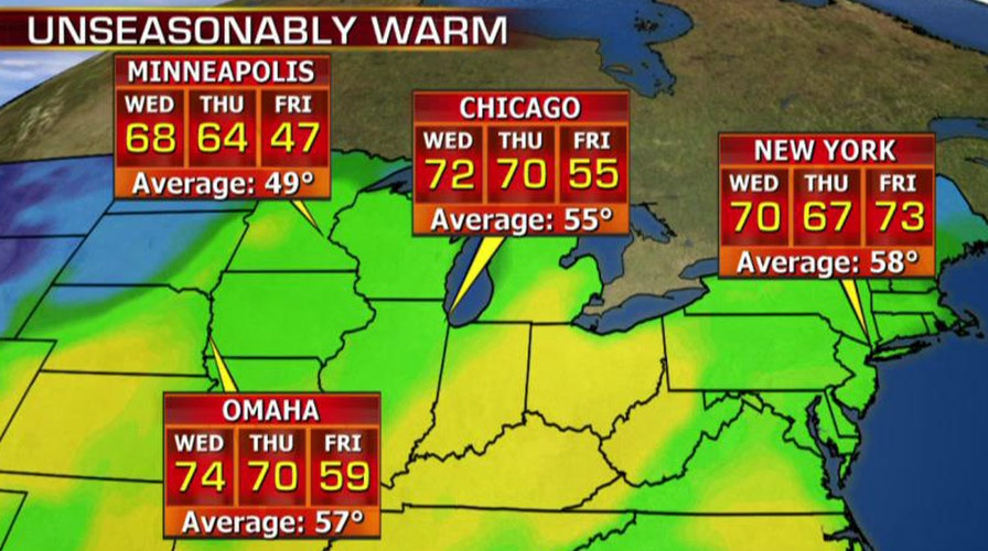 National forecast for Wednesday, November 4