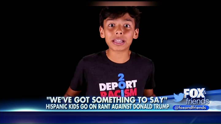 Kids rant against Donald Trump in new video
