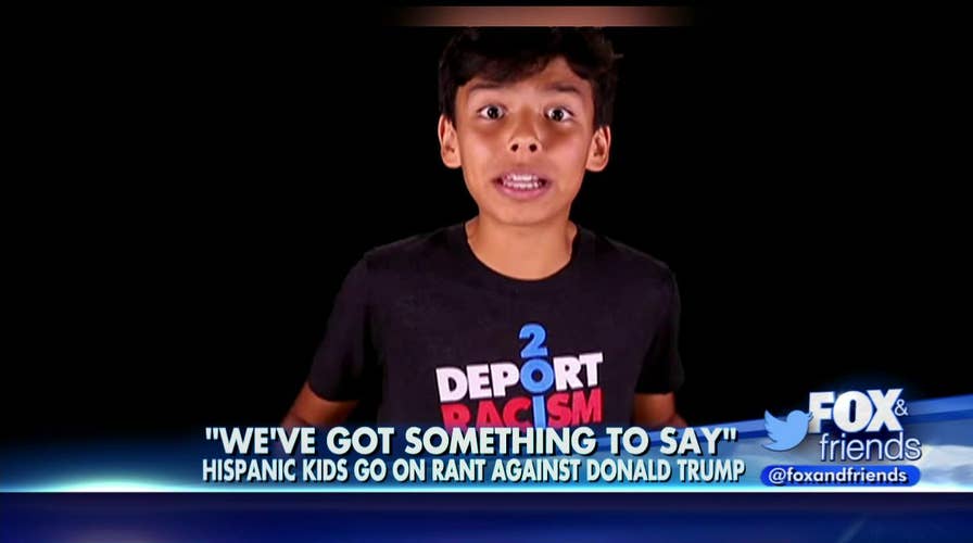 Kids rant against Donald Trump in new video
