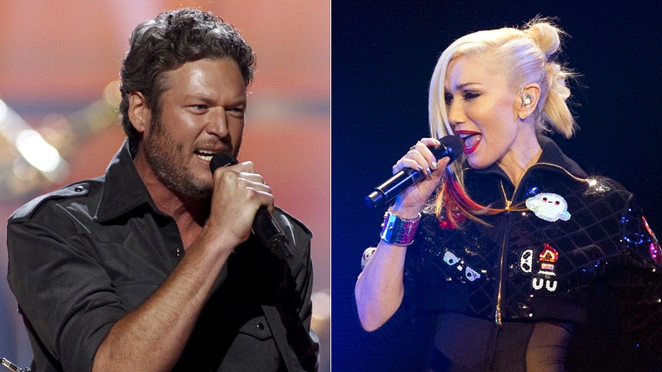 Blake Shelton and Gwen Stefani get flirty on 'The Voice'