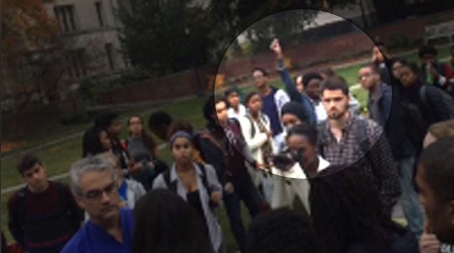 Why are onlookers snapping at Yale student's tirade?