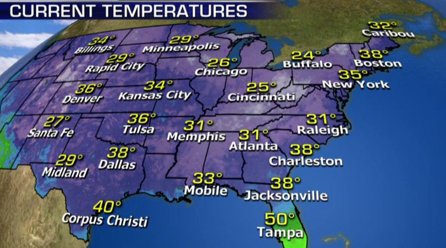 National forecast for Monday, November 23