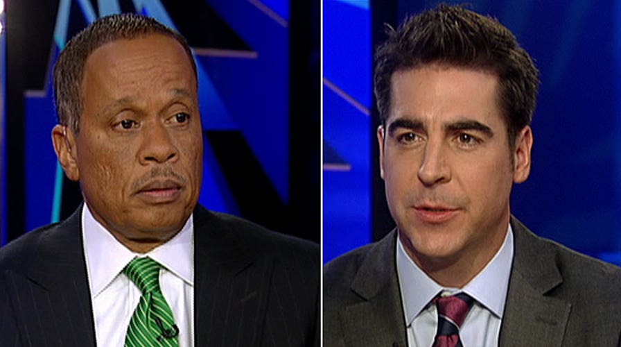 Jesse Watters works over Juan Williams