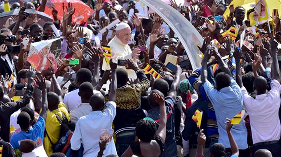 The Pope urged Ugandans to care for elderly and poor 