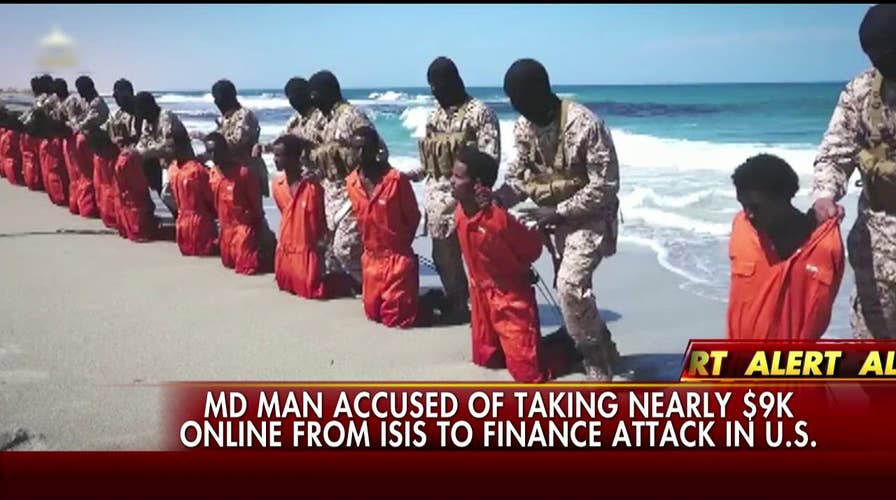 Man charged with taking ISIS funds to finance US attack