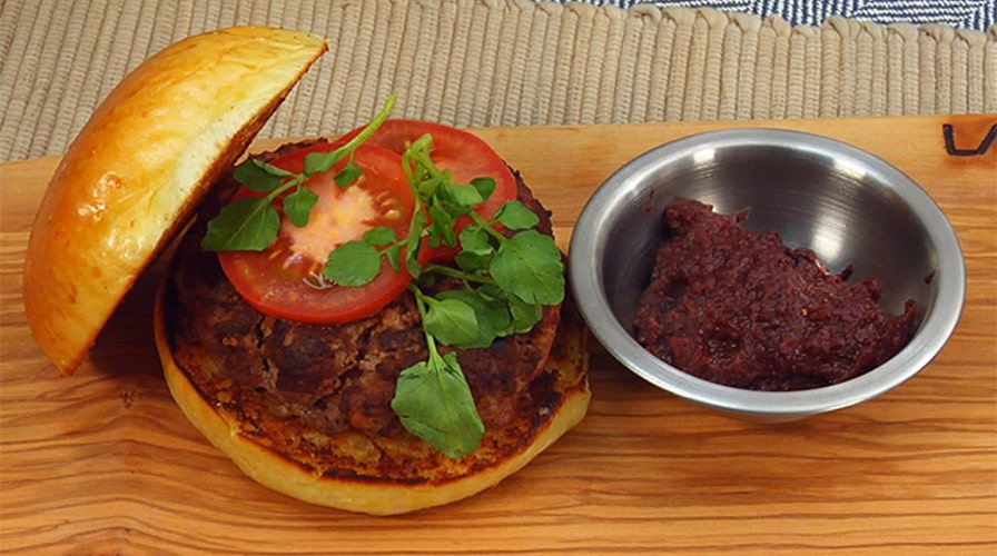 Adam Richman's Unbelievable Malbec Burger
