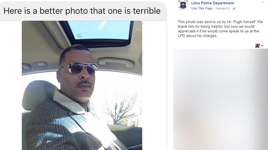 Man sends police 'selfie' to use as a mugshot