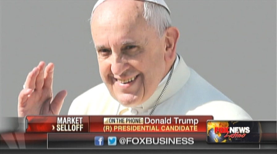 Trump: 'The pope is a very political person'