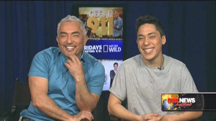 Talking pets with Cesar Millan and his son