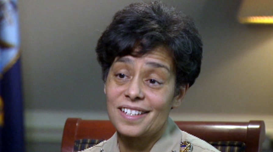 Military trail blazer breaks Navy's glass ceiling