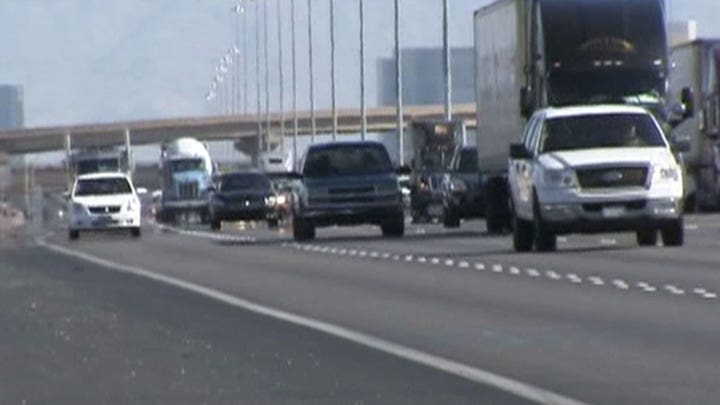 Driver dodges disaster on Nevada highway