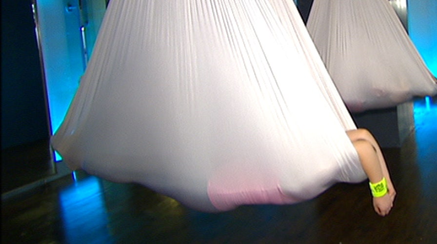 Anti-gravity cocooning takes yoga, meditation to new heights