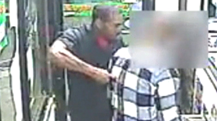 Stick 'em up! Suspect uses finger to rob victim