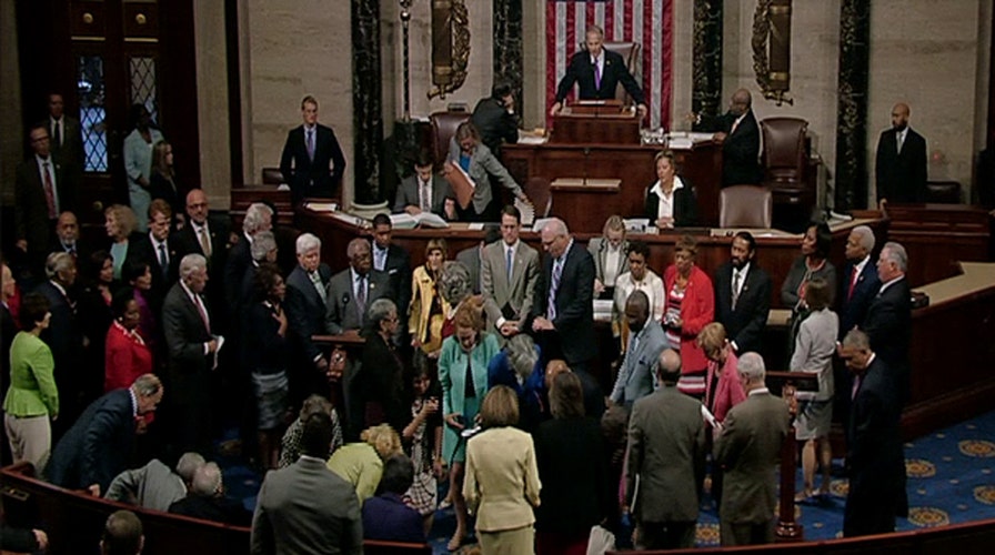 No bill, no break: Dems stage House sit-in over gun control