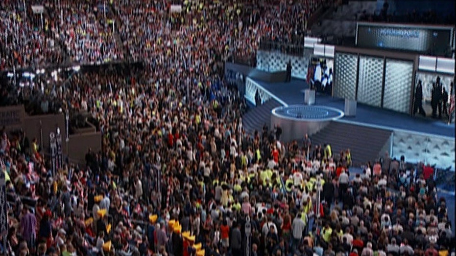 Moment of silence for fallen cops marred by jeering at DNC convention