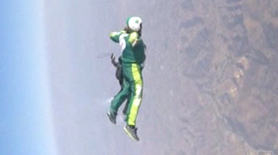 Leap of faith: Skydiver jumps from plane without parachute