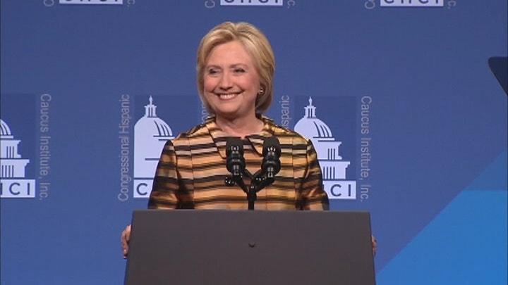 Clinton delivers remarks at CHCI gala