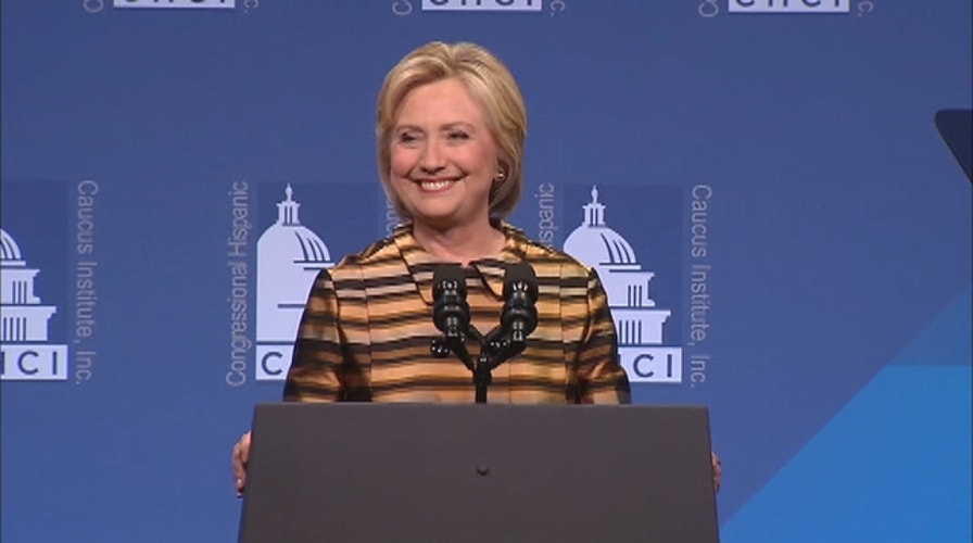 Clinton delivers remarks at CHCI gala