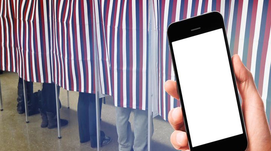 Voting booth selfie time