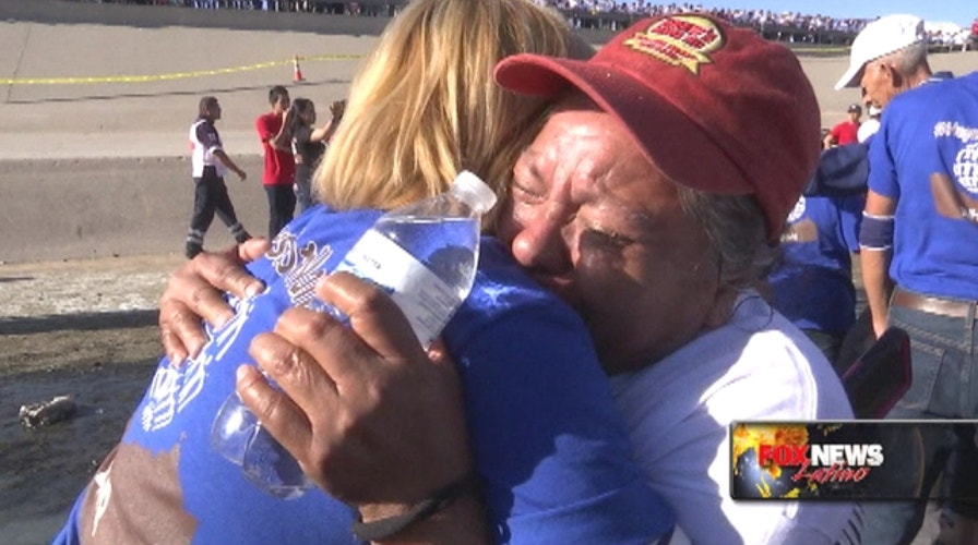 Hugs Not Walls: Families given 4 minutes to reunite