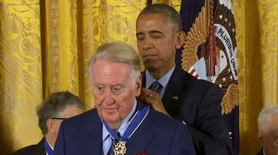 Vin Scully honored at the White House