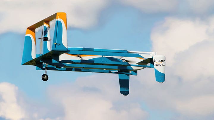 Amazon reveals first ‘Prime Air’ drone delivery