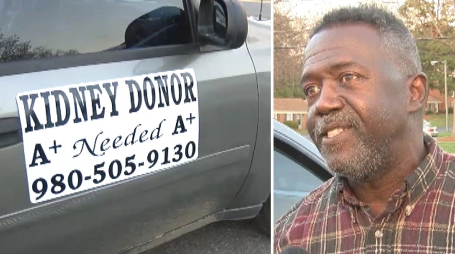 Veteran turns car into ad for kidney donor