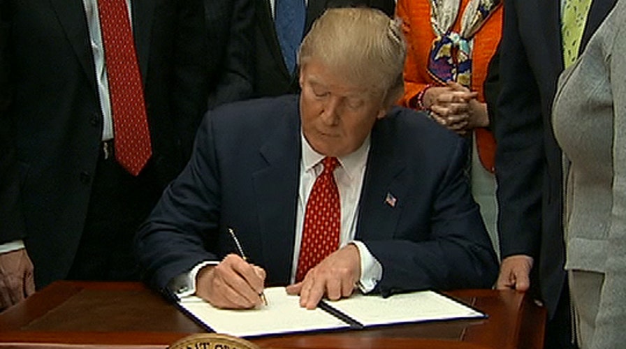 President Trump signs order to revoke Clean Water Rule