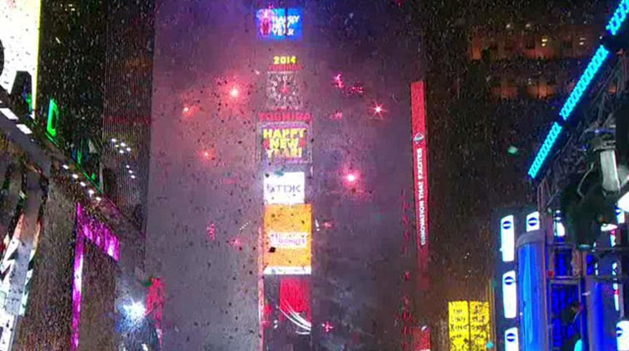 Revelers ring in 2014 in New York's Times Square