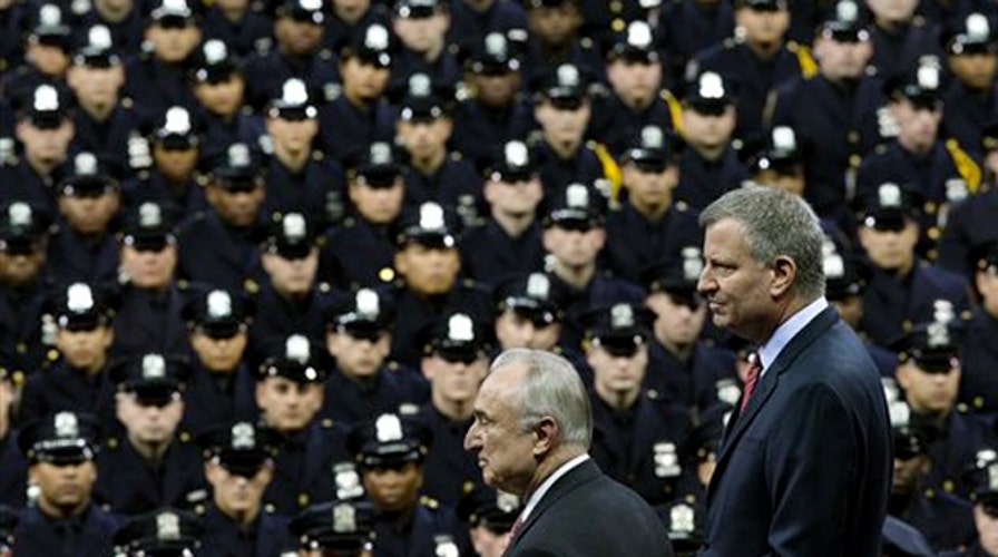 NYC mayor's leadership in focus as police demand apology