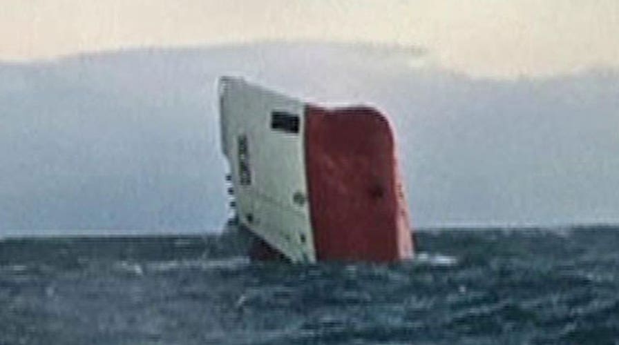 Eight feared dead after ship capsizes off Scotland