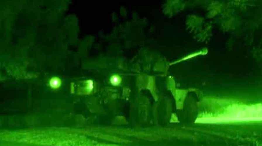 French ground troops deployed in Mali push north