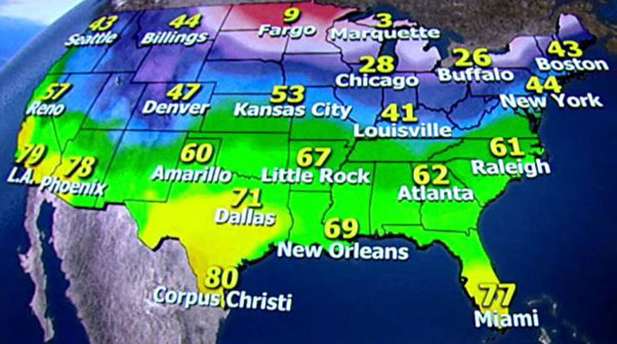National forecast for Monday, January 20