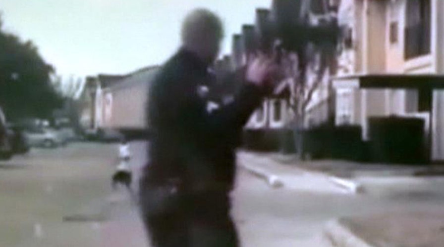 Cop pulls over to throw ball with boy he saw playing alone