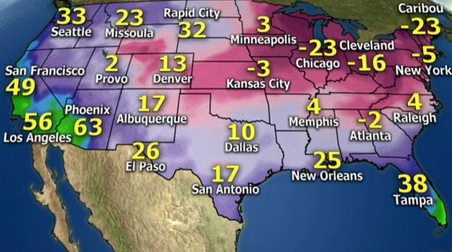 National forecast for Friday, January 24