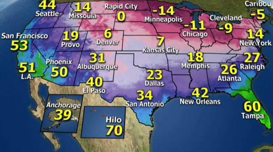 National forecast for Tuesday, January 28