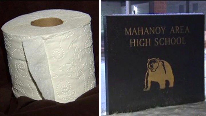 Toilet paper removed from boys' high school bathroom