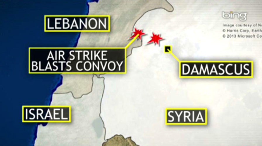 Israeli strike on convoy in Syria confirmed by US officials