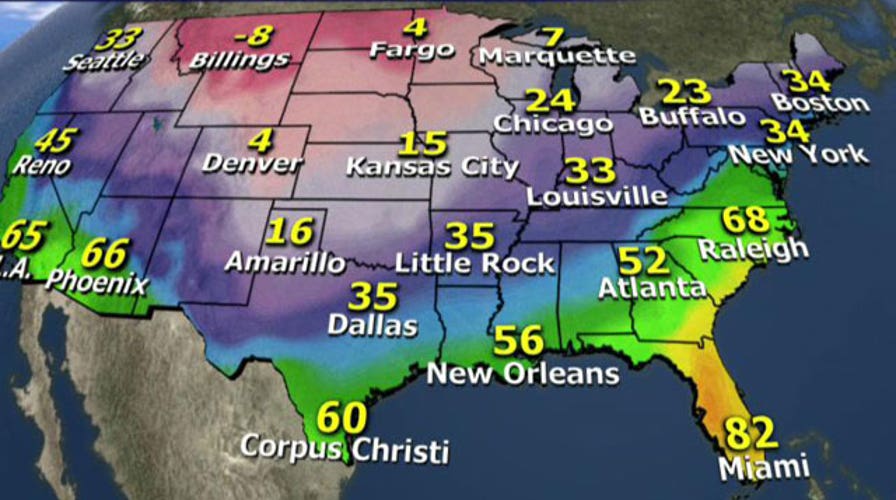 National forecast for Wednesday, February 5