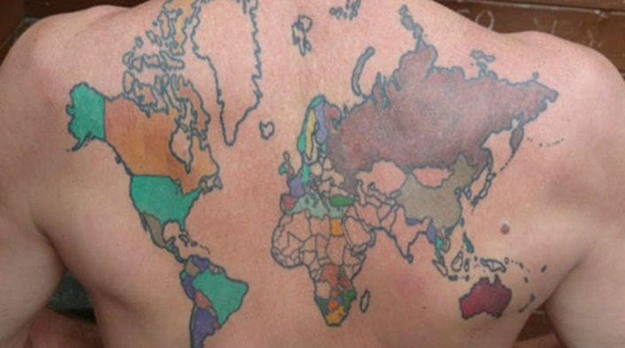 Small World Map Temporary Tattoo - Set of 3 – Little Tattoos