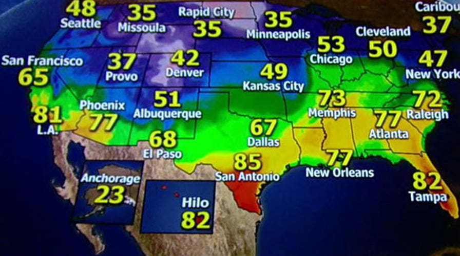 National forecast for Thursday, February 20