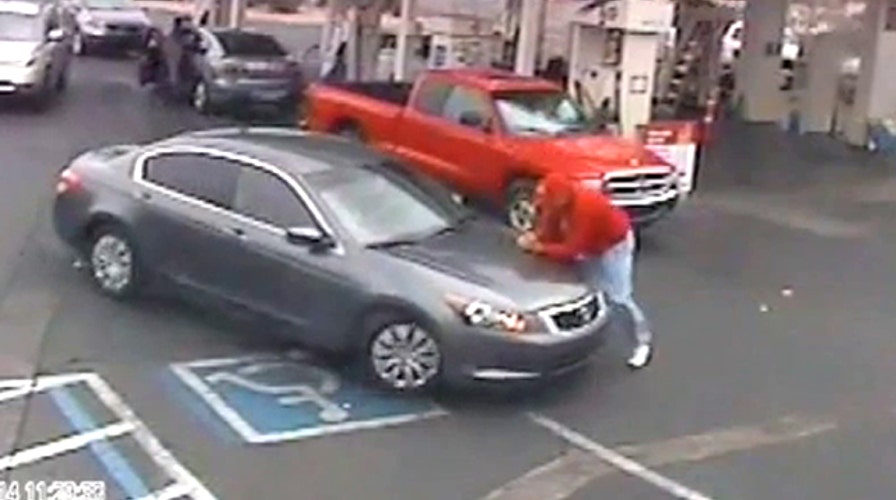Shocking video: Elderly man run over at gas station