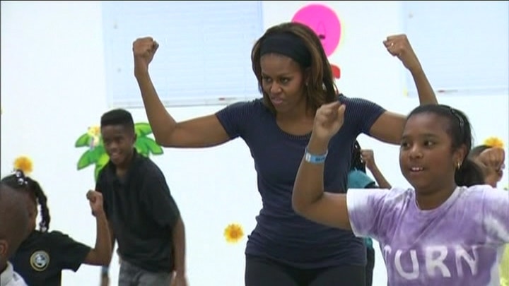Michelle Obama Visits Miami To Promote Fitness
