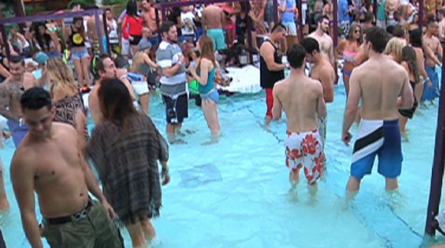 Vegas pool parties just as wild in winter season