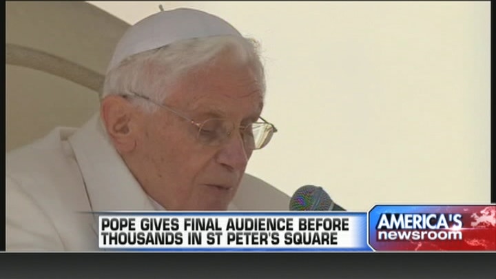 Pope Benedict XVI Gives Final Audience