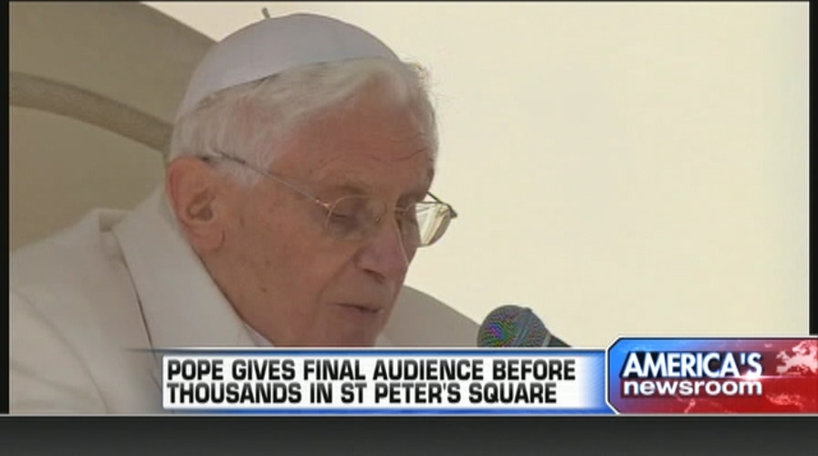 Pope Benedict XVI Gives Final Audience